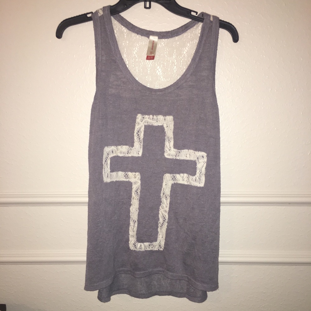 CROSS LACED TANK